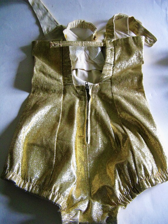1950s 50s Gold Lurex Lame' Robby Len Fashions Pin… - image 5