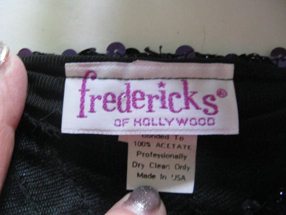Frederick's of Hollywood one sleave purple sequin… - image 2