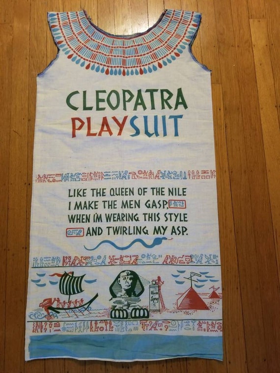 Cleopatra Playsuit feedsack feed bag costume fabri