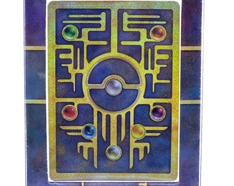 Ancient Mew - Extended Art Holographic Acrylic Display Frame with Integrated Kickstand (Card Not Included)