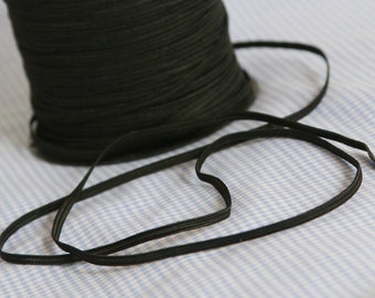 1/8 inch elastic | SHIPS SAME day | 1 yard | White elastic | Black elastic | Elastic for face mask | Thin elastic | Skinny elastic