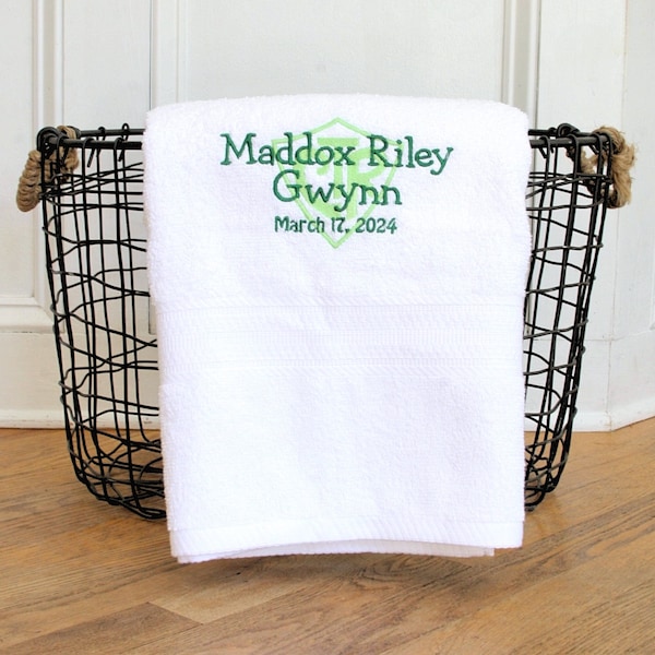Baptism Towel - Etsy