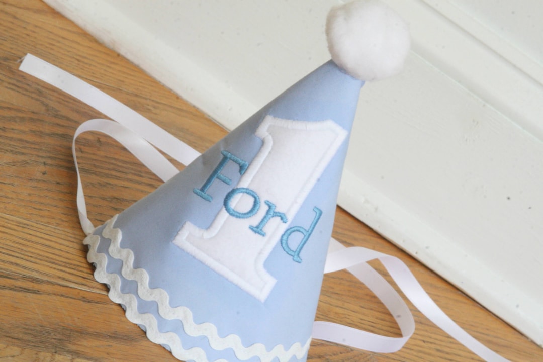 Baby Birthday Hat Boy Boy Party Hat Blue Birthday Boy Birthday Hat