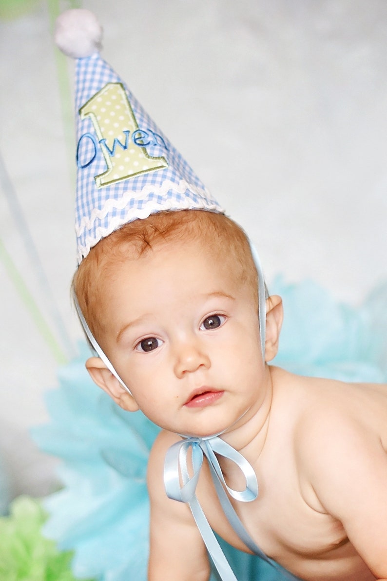 Boy Birthday Hat Boy First Birthday Party Hat First Etsy