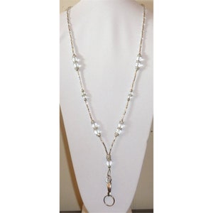 Crystal Women&#39;s Lanyard - Fashion Lanyard - Lanyard Necklace For Women - 34&quot; ID Badge Necklace - Breakaway Lanyard & Strong Styles Available