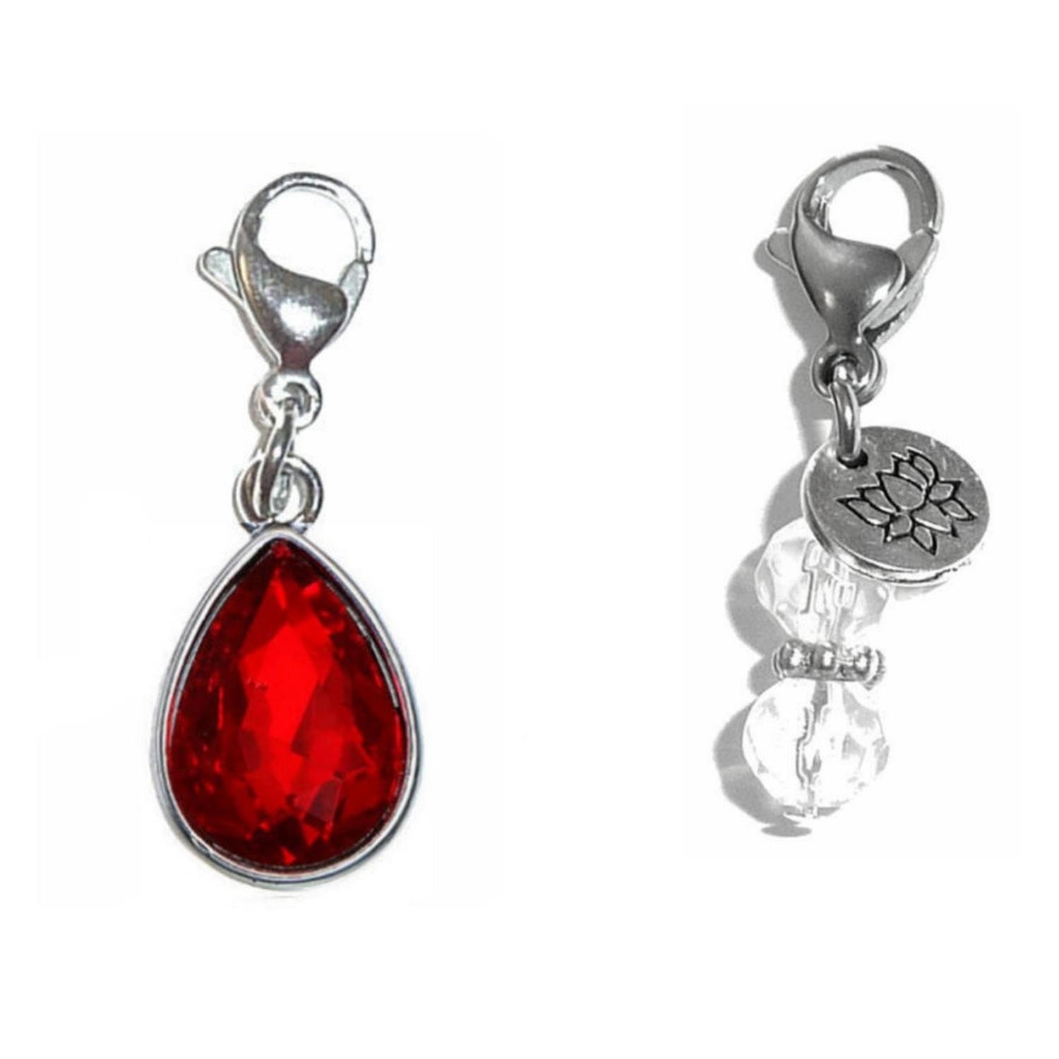 【限定セール！】 Birthstone January Clip Charm Zipper - Charms on ヘアアクセサリー