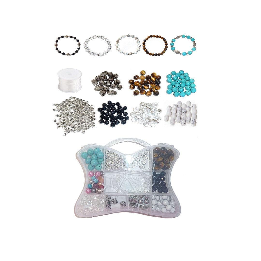 5 Bracelet Assorted Bead Kit for Craft DIY Projects Beading Etsy