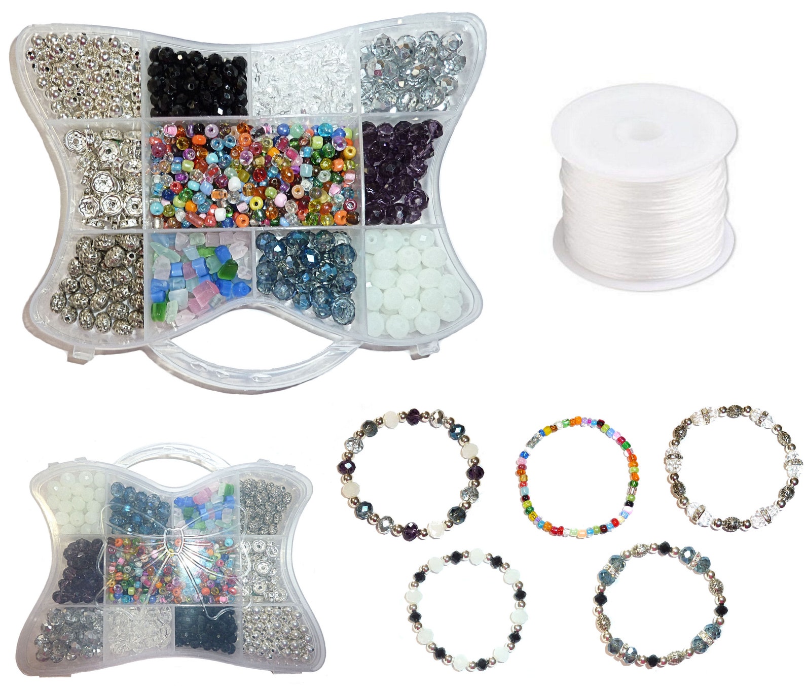 Assorted Bead Kit for Craft DIY Projects Beading Kit Jewelry Etsy
