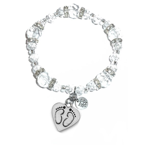 Baby feet charm bracelet sale