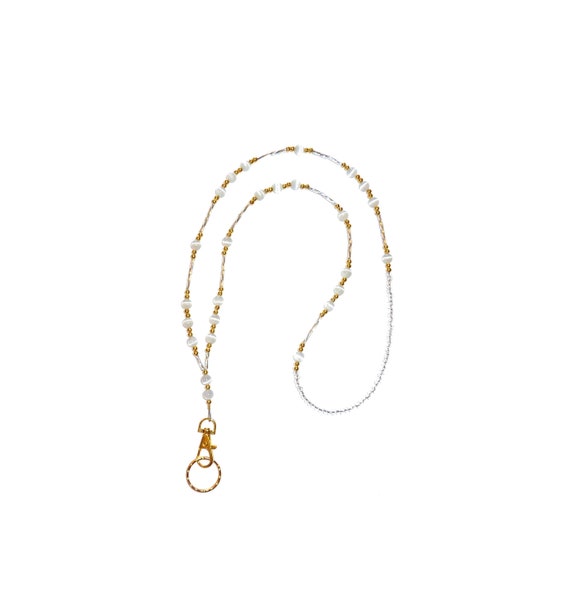 Beaded Lanyard GOLD Simple Fashion Lanyard Women's Beaded Jewelry