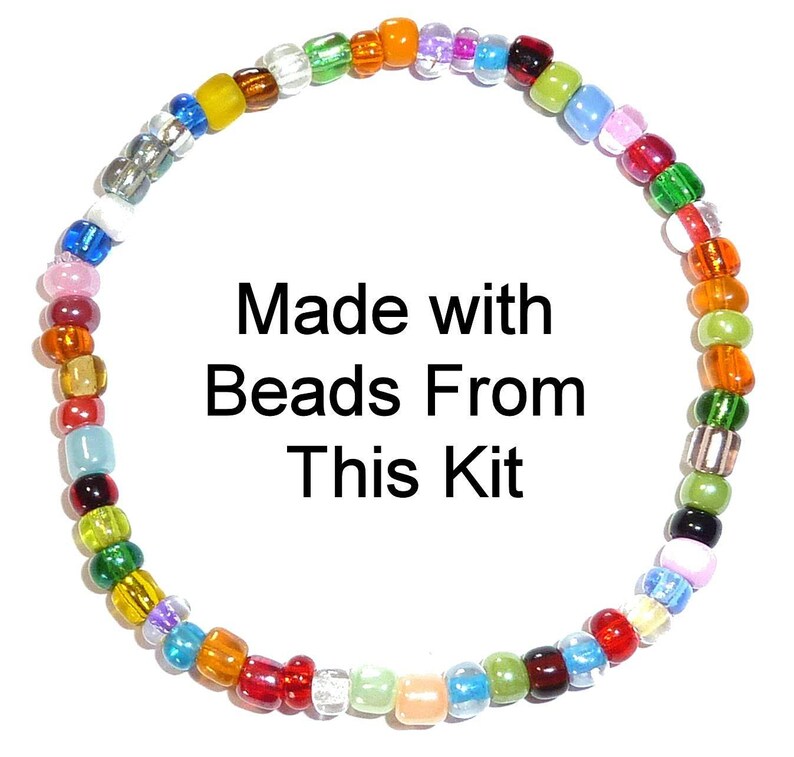 Seed Beads 6/0 4mm Glass Pony Beading DIY Craft Jewelry Making Assorted Mixed Colors, Large Bulk Set of Beads (Multi Colored 3/4 Pound) zdjęcie 5