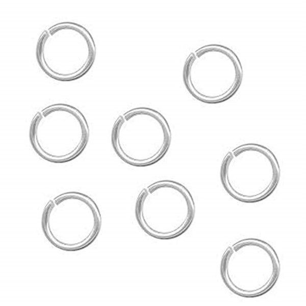 Silver Plated Jump Rings Beautiful Silver Color, Lead, Nickle and Cadmium Free (6mm Silver Closed Jump Rings Pack of 100)