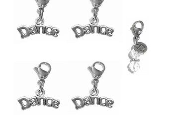 Dance Charms - Zipper Charms - Backpack Charms - Dance Clip On Charms - Keychain Charms - Purse Charms - Clip On Charms for Bracelets