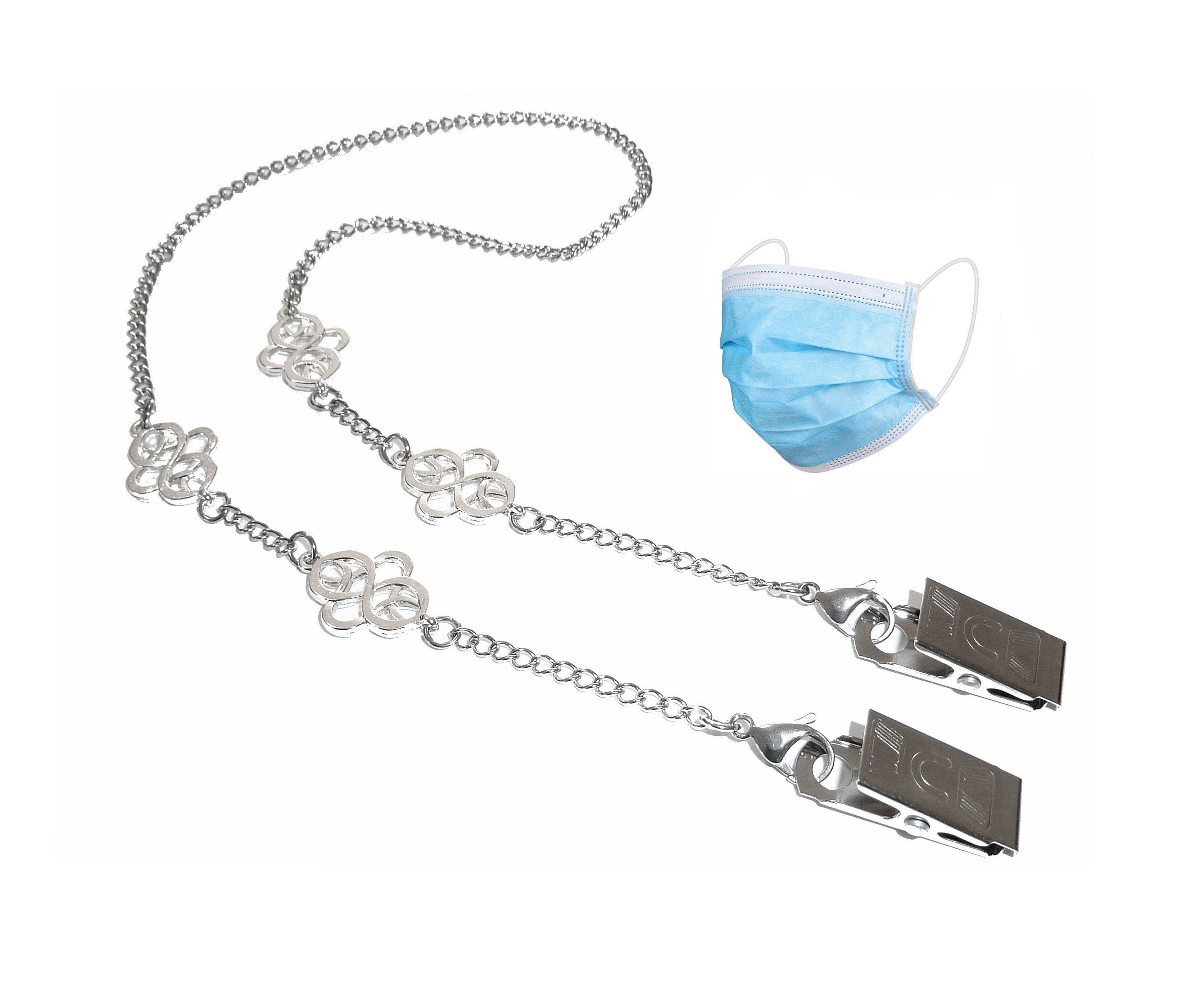 Face Mask Holder Beaded Necklace Made in USA Decorative Etsy