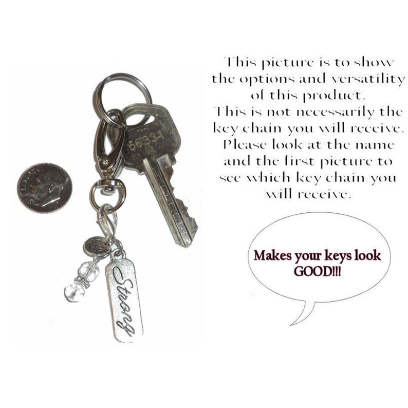Ovarian Cancer Awareness Keychain by Hidden Hollow Comes in a Gift Box! Purse or Necklace Charm Cancer Awareness Key Chain Ring