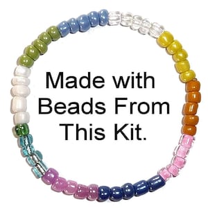 Seed Beads 6/0 4mm Glass Pony Beading DIY Craft Jewelry Making Assorted Mixed Colors, Large Bulk Set of Beads (Multi Colored 3/4 Pound) zdjęcie 3
