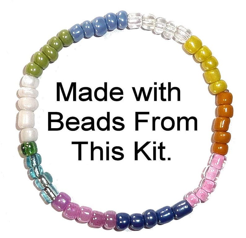 Seed Beads 6/0 4mm Glass Pony Beading DIY Craft Jewelry Making Assorted Mixed Colors, Large Bulk Set of Beads (Multi Colored 3/4 Pound) zdjęcie 3