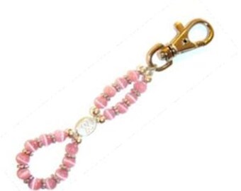 Breast Cancer Awareness Keychain by Hidden Hollow - Cancer Awareness Key Chain Ring, Purse or Necklace Charm, Comes in Gift bag!