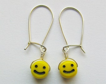 Earrings with smile