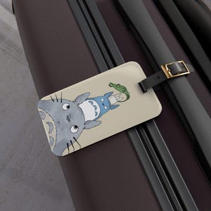 Bagagelabel, Studio Ghibli Totoro-geïnspireerd, bagagelabel, reisaccessoires, koffer-ID, animecadeau afbeelding 6
