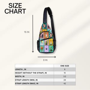 Studio Ghibli Anime Sling Bag, Totoro Spirited Away Chest Pack, Nylon Travel Bag image 4