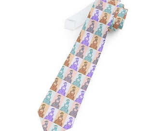 Studio Ghibli Totoro Warhol Necktie, Pop Art Anime Polyester Tie