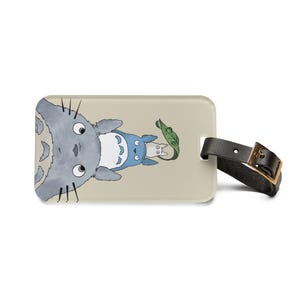 Bagagelabel, Studio Ghibli Totoro-geïnspireerd, bagagelabel, reisaccessoires, koffer-ID, animecadeau afbeelding 2