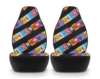 Capas de poliéster para assento de carro com o tema BTS