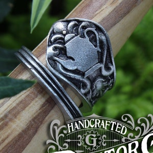 Teapot Ring - Adjustable - Wrap Style - Handcrafted by Doctor Gus - Beautiful Antique Inspired Ring