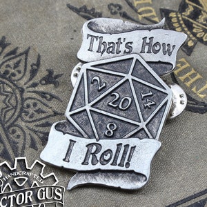 Handgefertigtes Accessoires von Doctor Gus - Gaming RPG LARP Rollenspiel Emaille Pin Anstecker