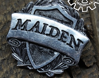 Maiden Class Badge - RPG Character Class Pin - Handcrafted Pewter Accessories by Doctor Gus - SCA LARP Roleplaying Enamel Pin Badge Brooch