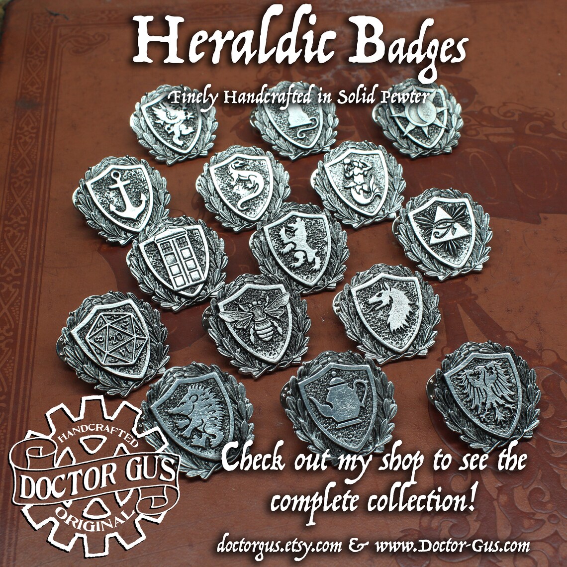 Fighter Class Badge - RPG Character Class Pin - Handcrafted Pewter ...