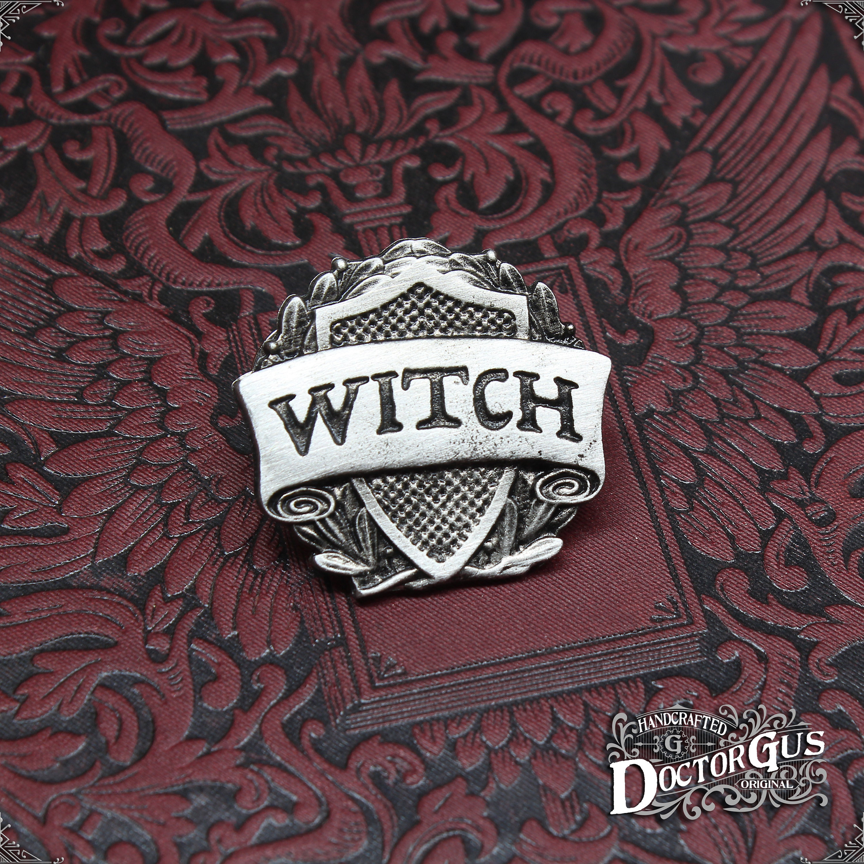 Witch Class Badge - RPG Character Class Pin - Handcrafted Pewter ...