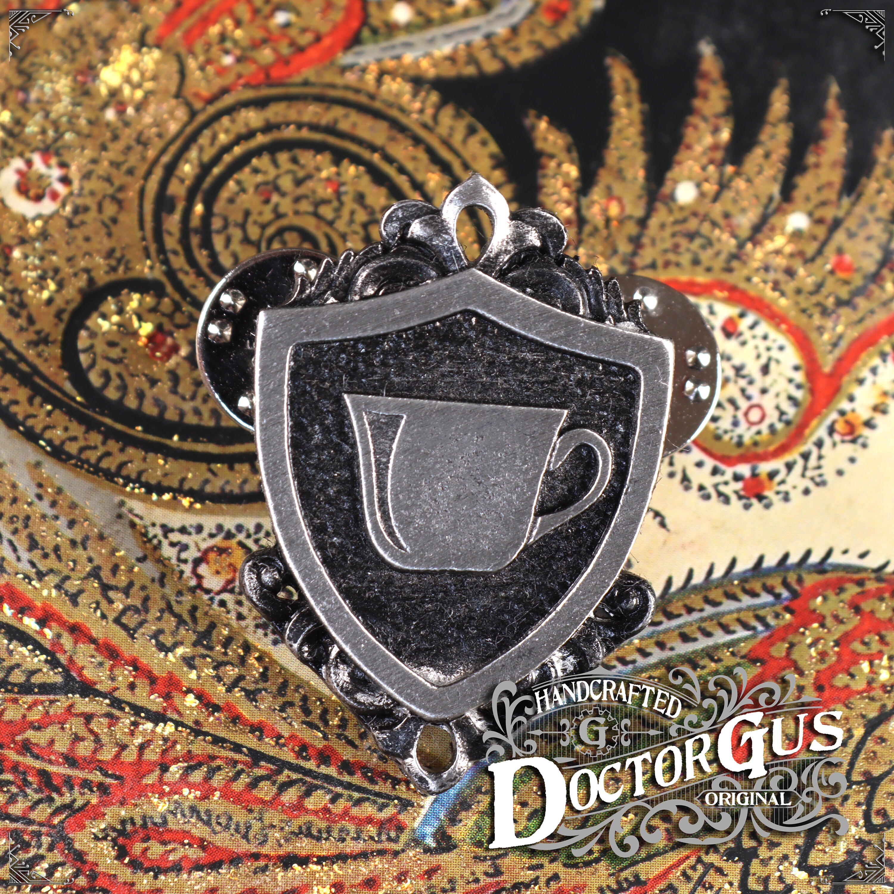 Skill Issue Pin Teacup Skill Badge - LARP Cosplay Pin - Handcrafted Pewter Accessories ...