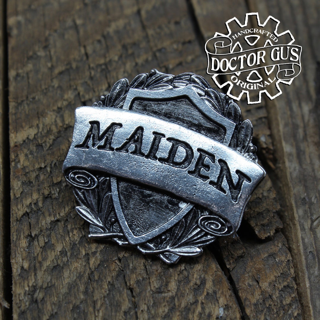 Maiden Class Badge - RPG Character Class Pin - Handcrafted Pewter ...