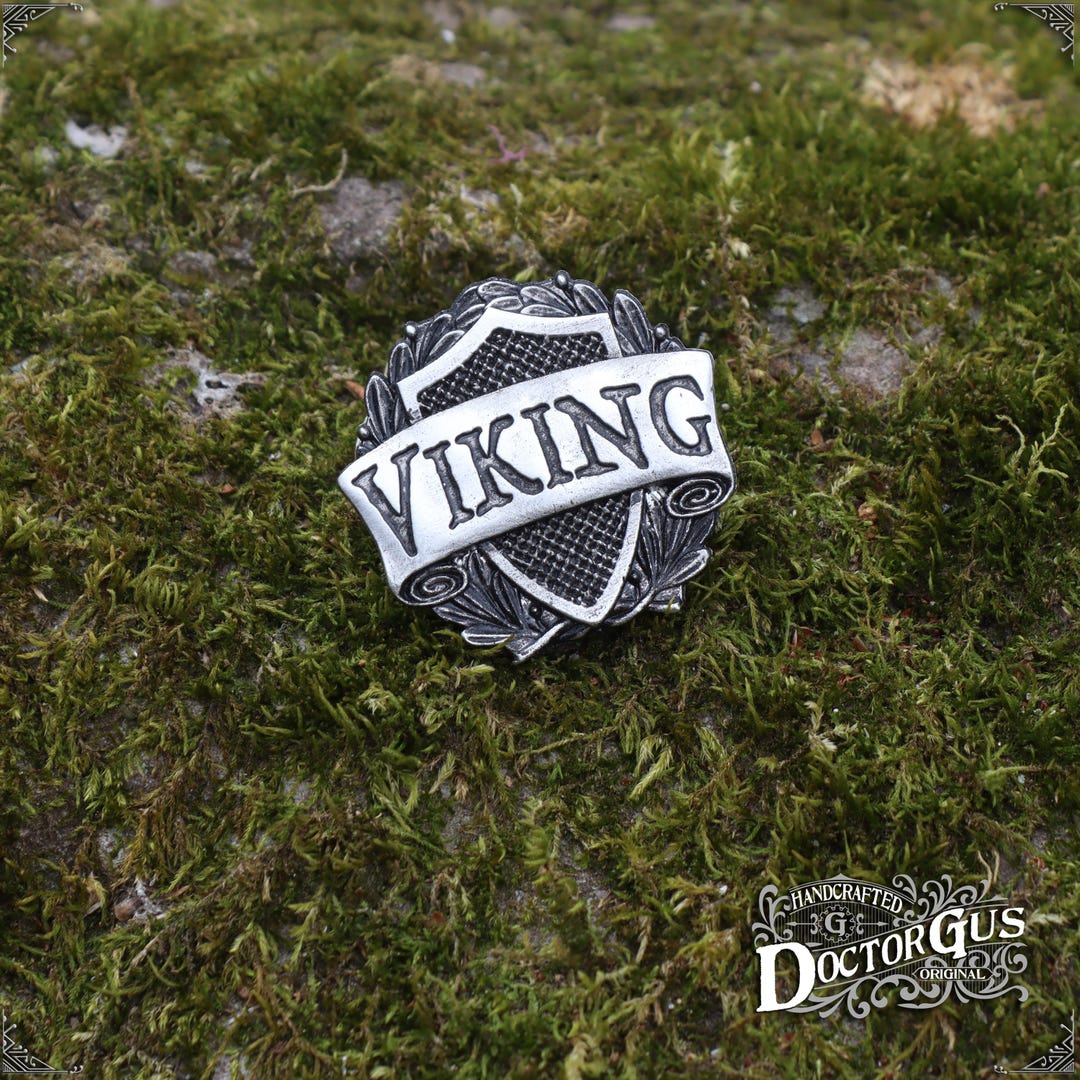 Viking Class Badge - RPG Character Class Pin - Handcrafted Pewter ...
