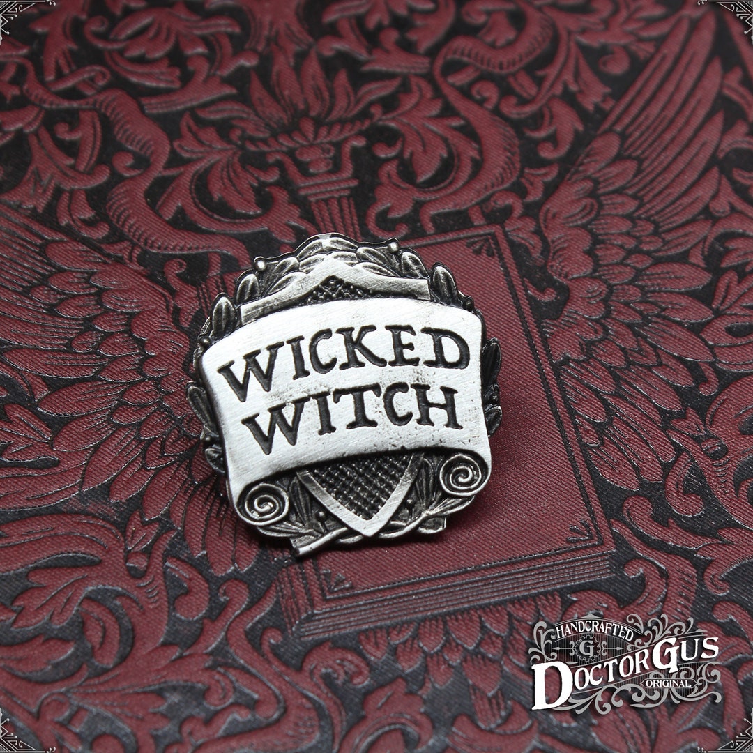 Wicked Witch Class Badge - RPG Character Class Pin - Handcrafted Pewter ...