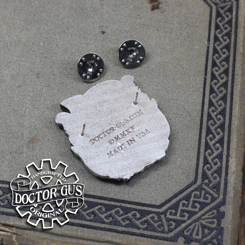 Get Waisted Badge  Pewter Corset Pin  Handcrafted image 2