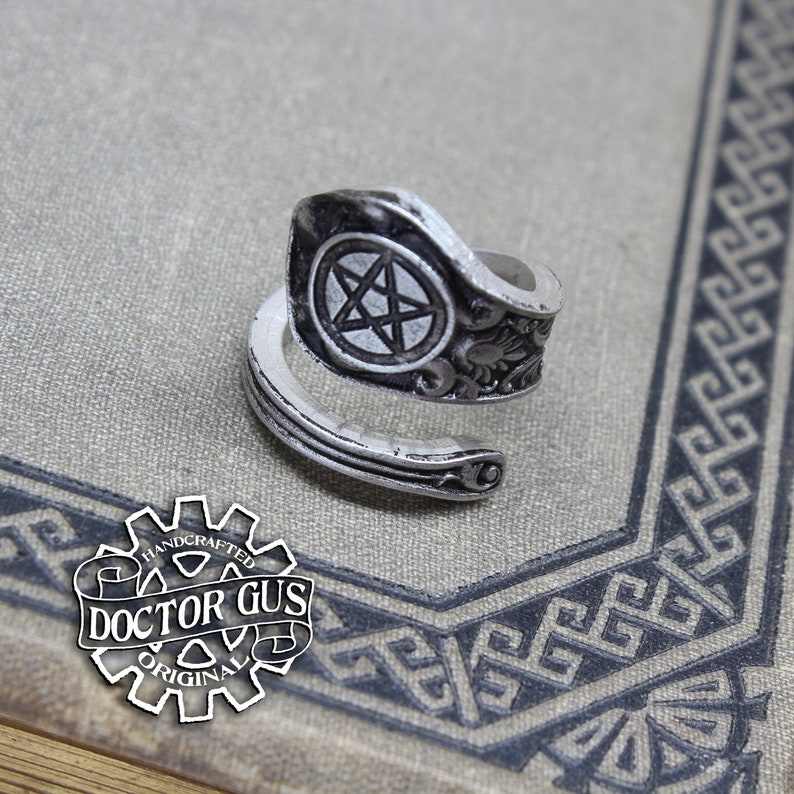 Pentacle Ring Adjustable Wrap Style Handcrafted by Etsy