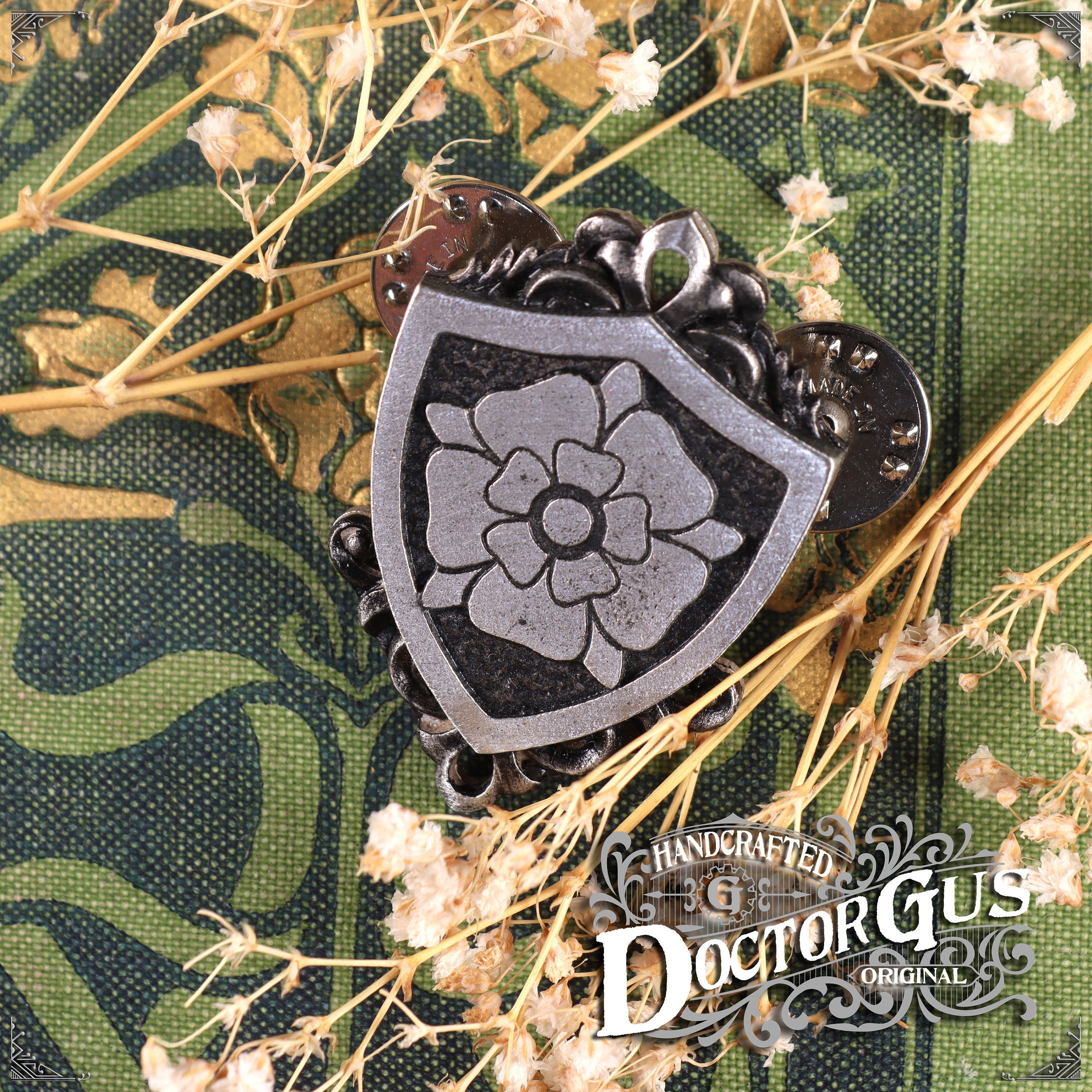 Skill Issue Pin Tudor Rose Skill Badge - LARP Cosplay Pin - Handcrafted Pewter ...