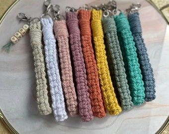 Macrame Keychain Wristlets