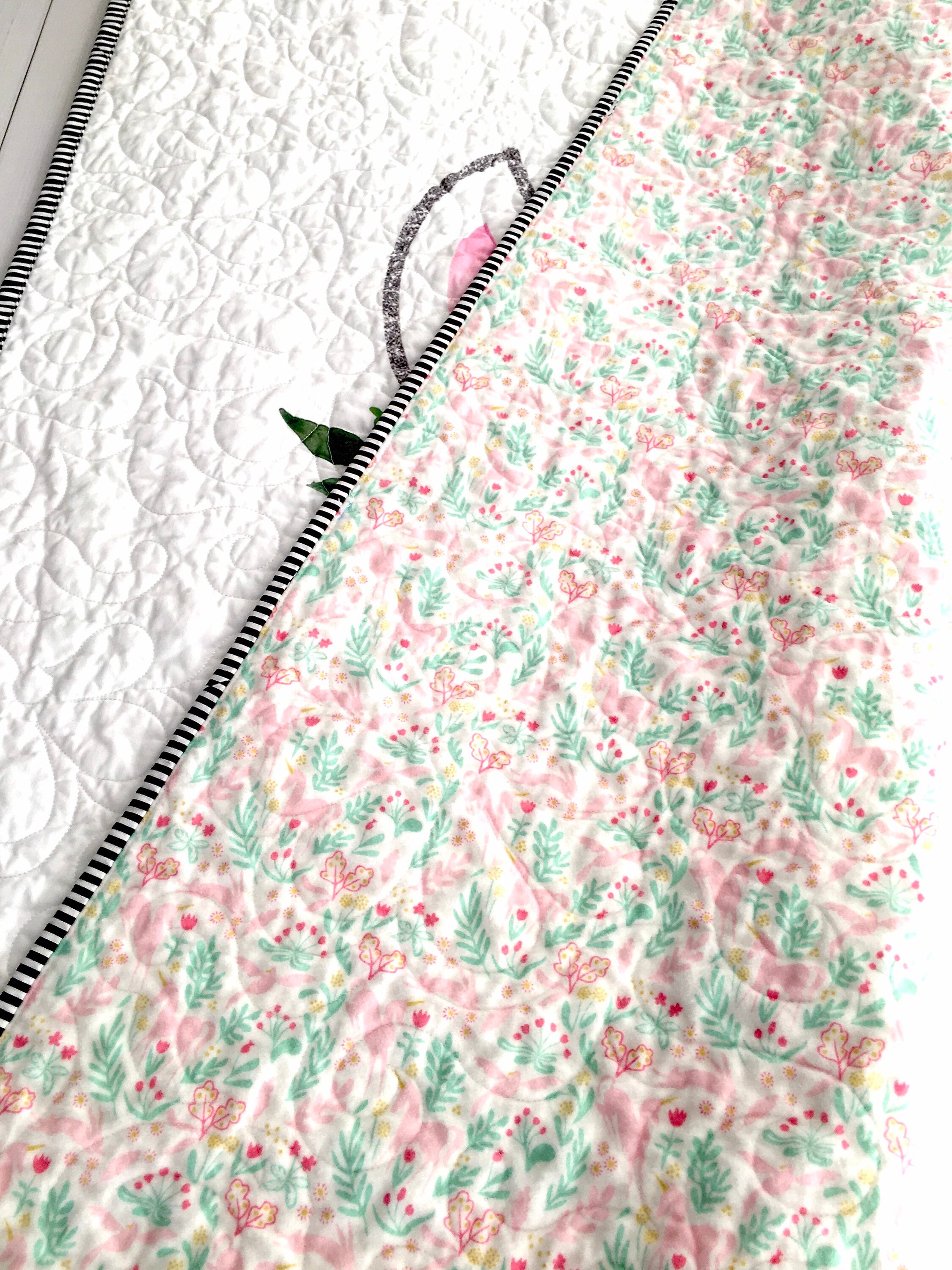 Nuluv Cotton Baby Quilt - Unicorn  Birth+ to 6M