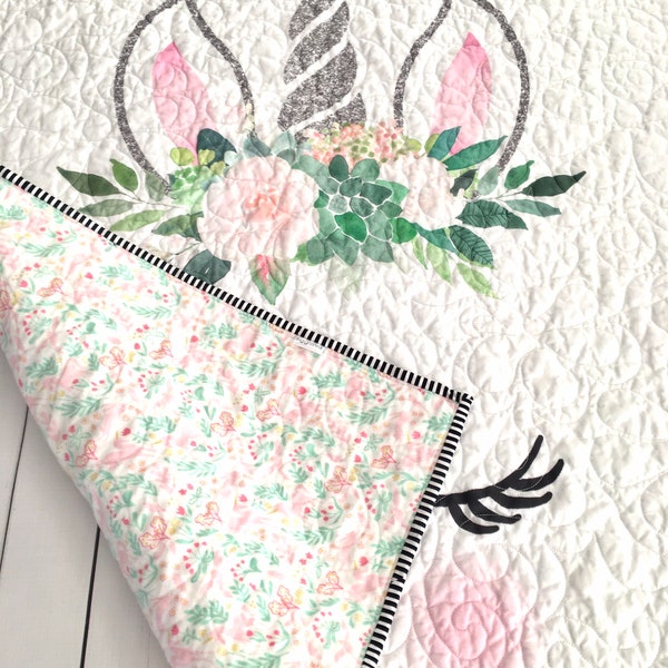 Unicorn Minky Fabric Etsy