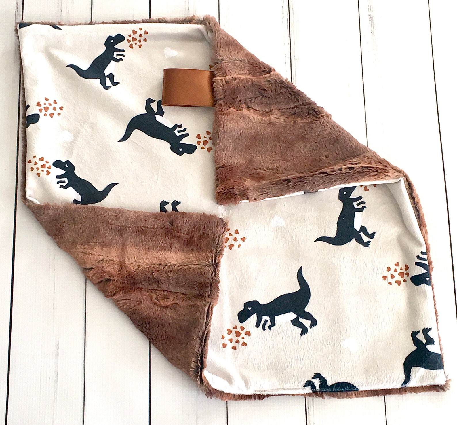 Lovey Dinosaur Baby Security Blanket. Valentine Cuddle Lovey. Etsy New Zealand