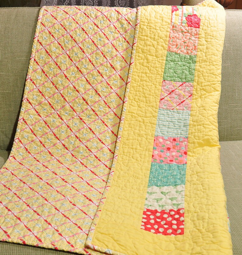 Sweet by Moda Baby Crib Quilt Girl Blanket 30's Style Etsy