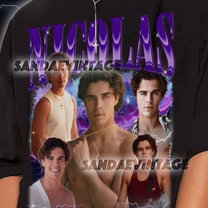 Nicolas T-Shirt, Nicolas Fan Tees, Nicolas Retro 90s Shirt, Nicolas Sweater, Nicolas Gift, Nicolas Merch, Nicolas Shirt, Nicolas Hoodie