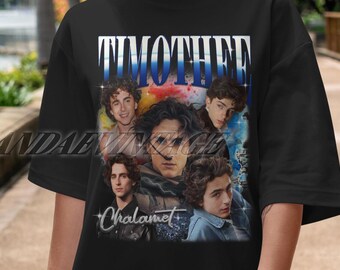 Limitowana koszulka Timothee Chalamet Vintage, koszulki Timothee Chalamet Fan, koszulka Timothee Chalamet Retro 90., koszulka Timothee Chalamet Homage