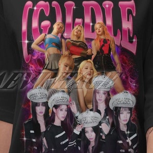 Limited (G)I-dle Kpop Vintage T-Shirt, G-Idle Retro Shirt, Gidle Fan Tees, (G)I-dle Homage Tshirt, Gidle Gift Merch, Kpop Shirt, Kpop Merch