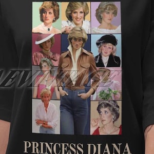 Maglietta retrò Princess Diana The Tour, maglietta omaggio Princess Diana, maglietta bootleg Princess Diana, regalo per donne e uomini, maglietta unisex