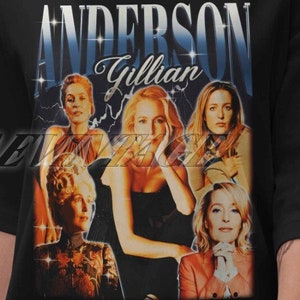 Limited Gillian Anderson Vintage T-Shirt, Gillian Anderson Fan Tees, Gillian Anderson Bootleg Tees, Gillian Anderson Merch, Gillian Anderson